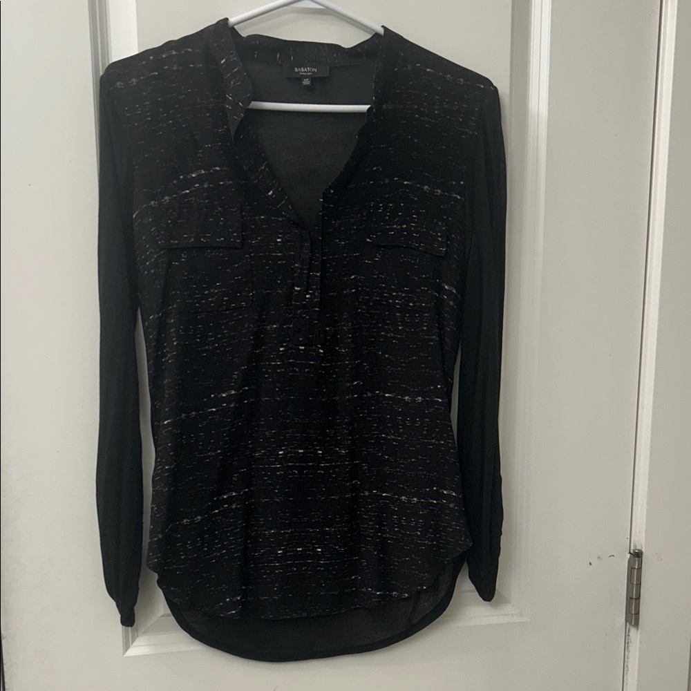 Babaton Blouse with Silk front